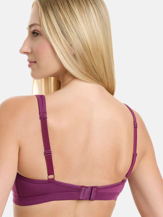 Walk Women's Bra without Padding Eggplant