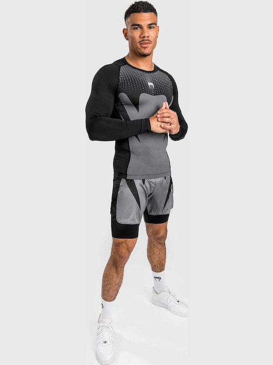 Venum Long Sleeve Shirt VENUM-05209-001 for Jiu-Jitsu / MMA Black