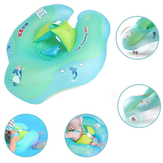 Baby Kinder Schwimmtrainer mit Länge 46cm für 10 Jahre und älter Hellblau