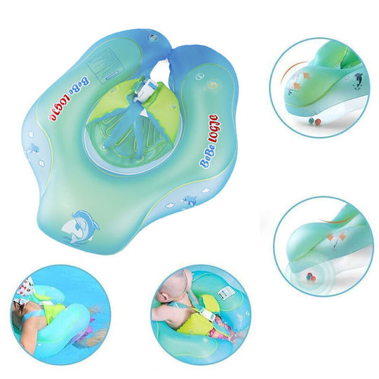 bebeLOGIC Βρεφικό Σωσίβιο Swimtrainer με Μήκος 46εκ. για 10 Ετών και Άνω Γαλάζιο
