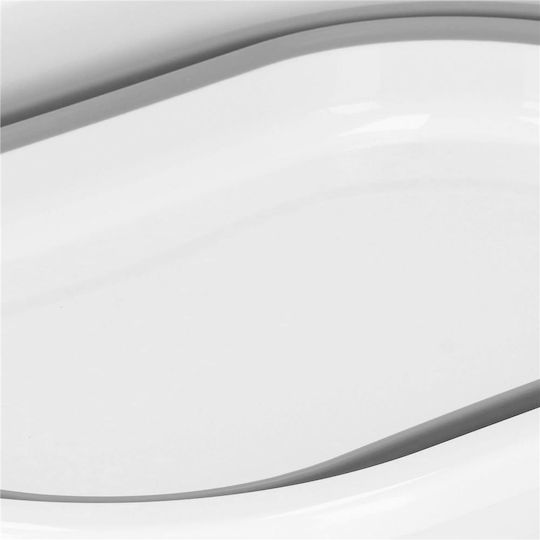 Pliere Lavoar Dreptunghiular 54x38x23cm. Capacitate 24lt Alb