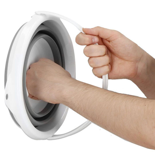 Pliere Lavoar Rotund 31x24cm. Capacitate 10lt Alb