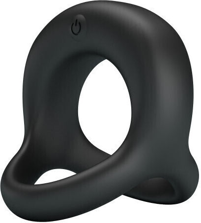 Pretty Love Vibrant Penis Ring Δονούμενο Δαχτυλίδι Πέους Σιλικόνης Μαύρο BI-210322