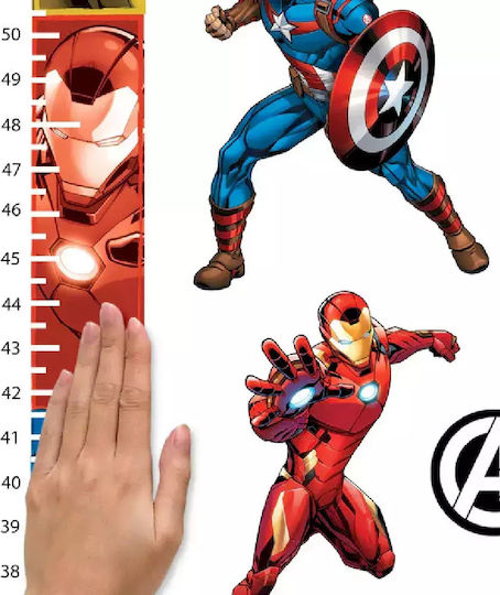 RoomMates Decor Kids Growth Height Chart Wall Sticker Avengers Multicolour