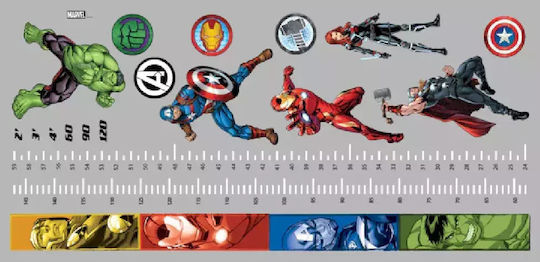 RoomMates Decor Kids Growth Height Chart Wall Sticker Avengers Multicolour