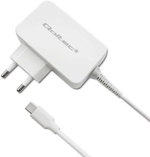 Qoltec USB-C Universal Laptop Charger 65W 5V 25A with Power Adapter