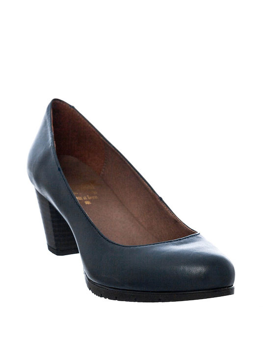 Marila Footwear Leather Blue Heels