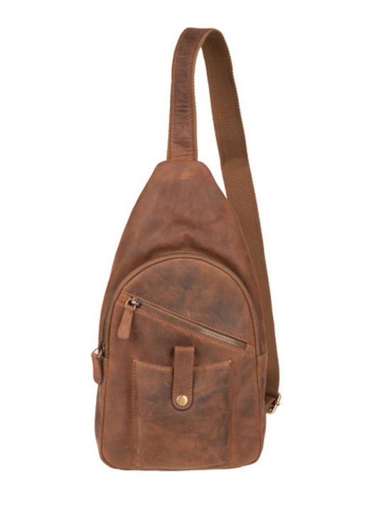 Leather Men's Bag Shoulder / Crossbody Brown