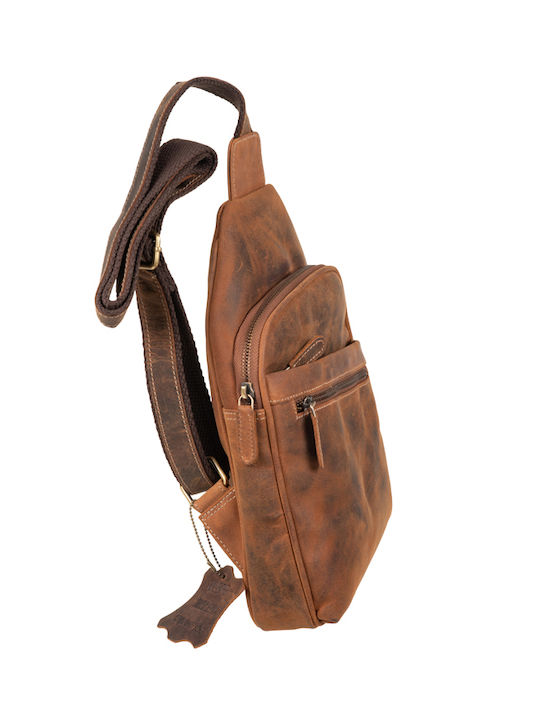 Leather Men's Bag Shoulder / Crossbody Brown