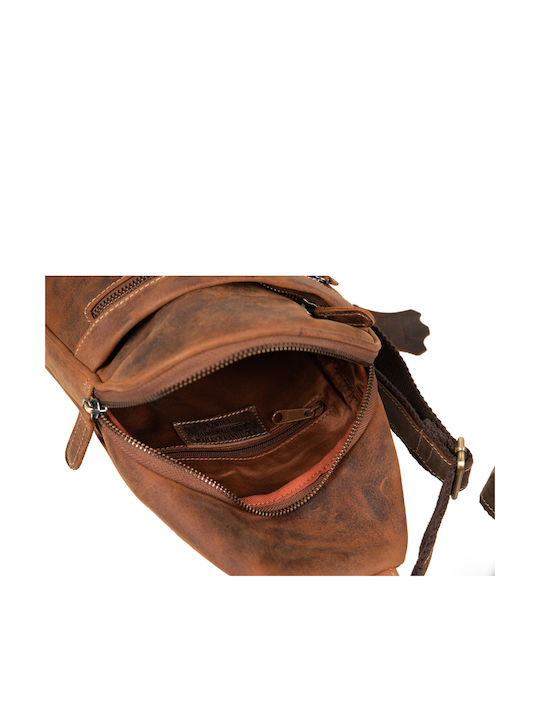 Leather Men's Bag Shoulder / Crossbody Brown