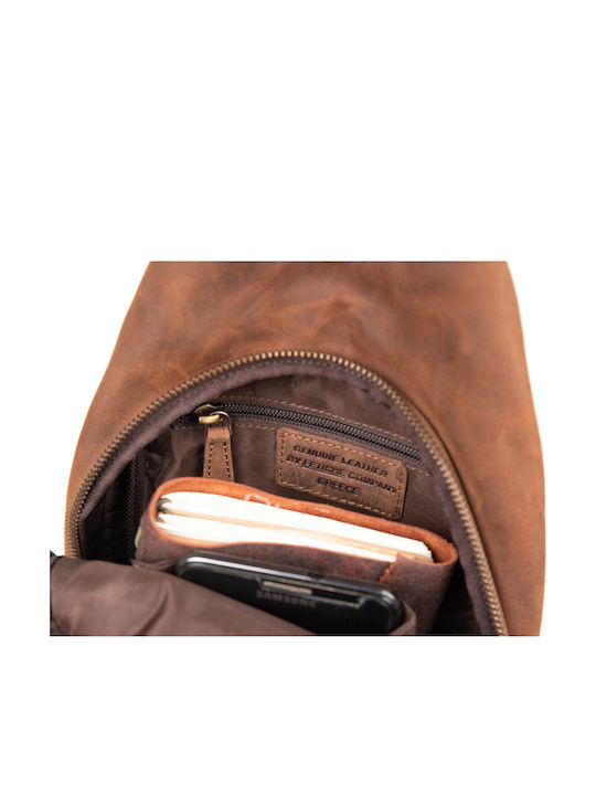 Leather Men's Bag Shoulder / Crossbody Brown