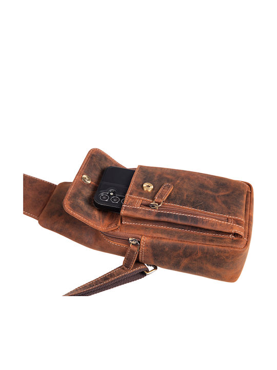 Leather Men's Bag Shoulder / Crossbody Brown
