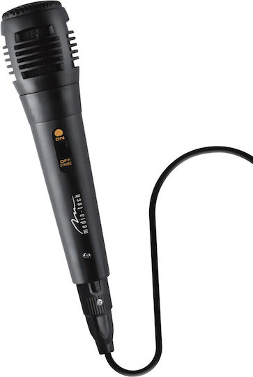 Media-Tech Karaoke Speaker with Wired Microphone and Lighting Effects Audio Disco MT3183 Black
