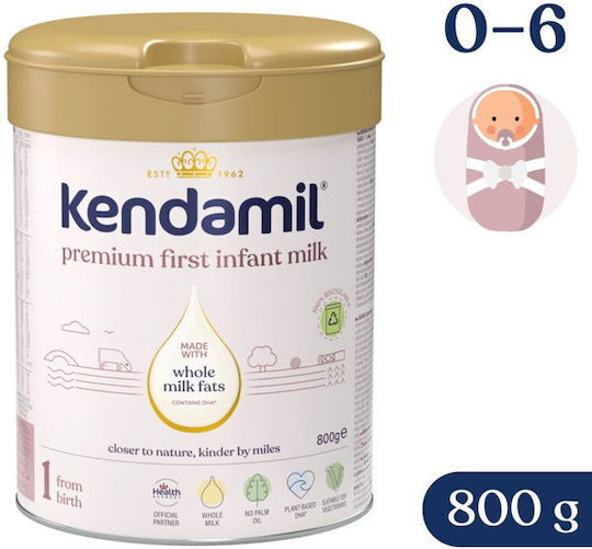 Kendamil Milk Powder Premium 1 Dha+ for 0m++ Months 800gr