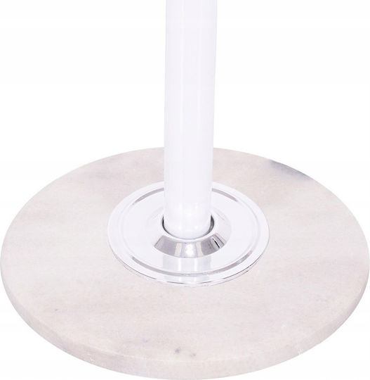 Cuiere de podea Metal Alb 37x37x176cm