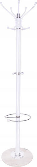 Cuiere de podea Metal Alb 37x37x176cm