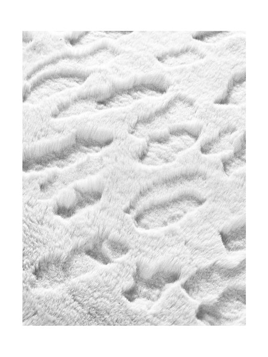 Madi Glacial Anti-slip Rug Rectangular White