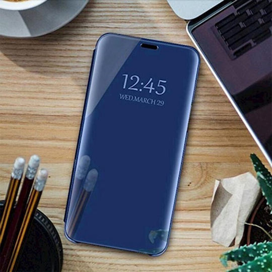 Smart Clear View Book Δερματίνης Μπλε (Galaxy A35)