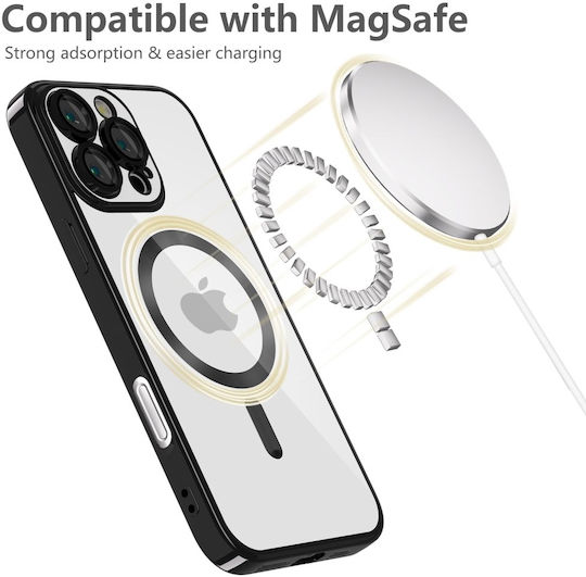 Tech-Protect Magflex Back Cover Tempered Glass Shiny Black (iPhone 16 Pro)