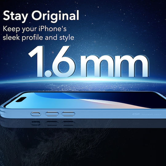 ESR Classic Hybrid Halolock Back Cover Σιλικόνης / Πλαστικό 0.7mm Διάφανο (iPhone 16)
