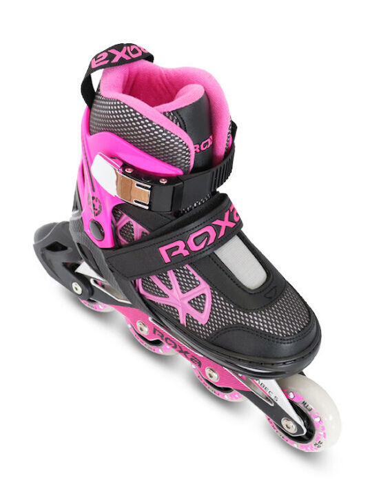 Roxa Heart Alu Kid Inline Αυξομειούμενα Rollers Μαύρα Παιδικά