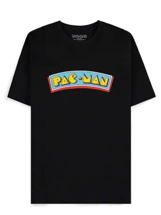 Difuzed Pac-man Logo Tricou Negru Difuzed Pac-man Logo Tricou Negru