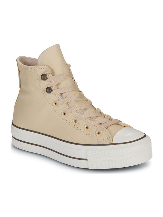 Converse Flatforms Sneakers Beigen