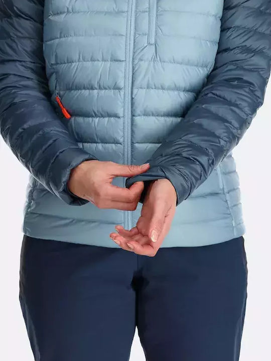 Microlight Alpine Women's Short Puffer Jacket for Winter Orion Blue