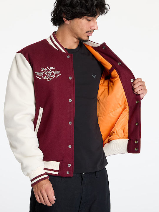 College Jacket Burgundy