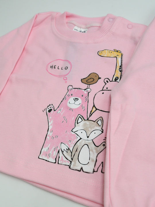 Extan Bebe Kids' Pajamas Winter Pink