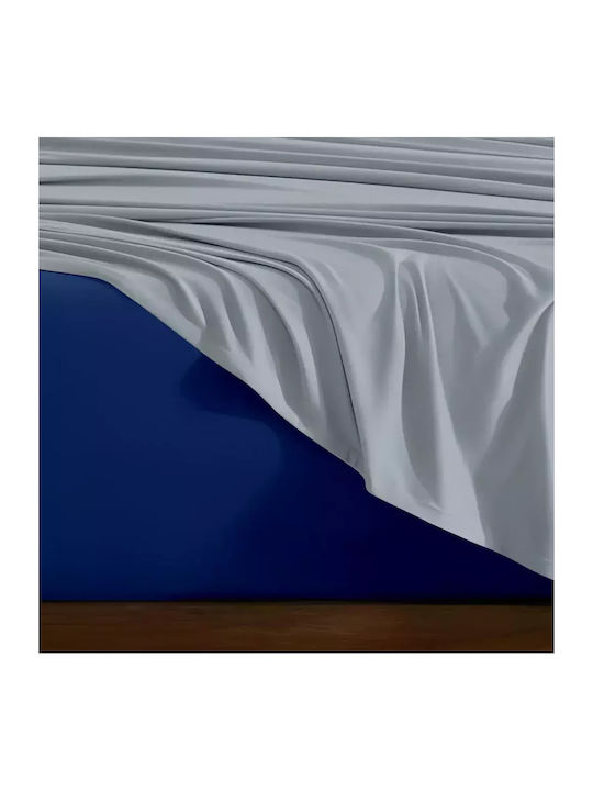 Lino Home Sheet Sets Queen 240x260cm. Doble Blue-ciel 4pcs