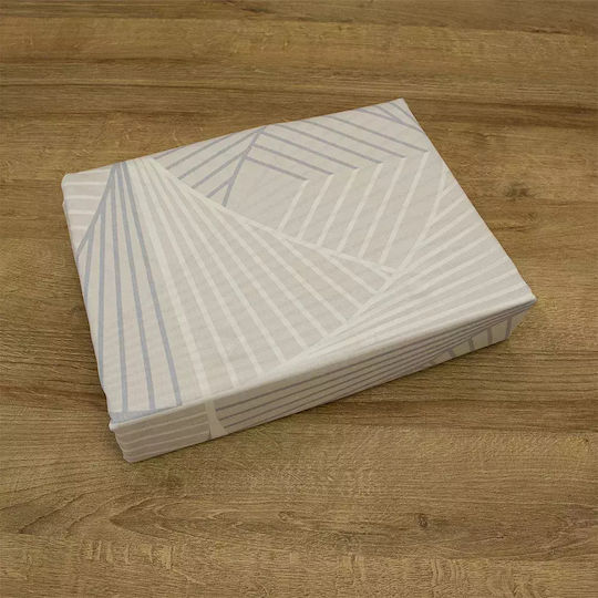 Lino Home Bettwäsche-Set Überdoppel 240x260cm. Loxo Beige, Pink, White 4Stück