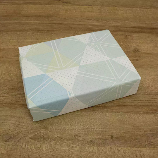 Lino Home Ruche Σετ Σεντόνια Υπέρδιπλα 240x260εκ. Green, Mint, White (4τμχ)