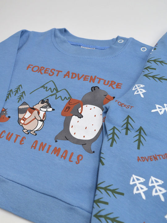 Extan Bebe Kids' Pajamas Winter Blue