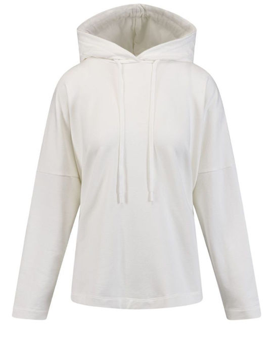 Damen Sweatshirt Kapuzen Weiß