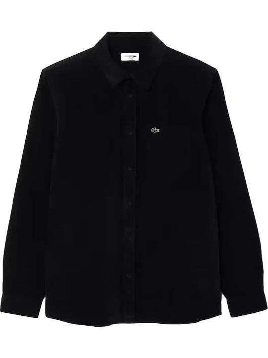 Long-sleeved Corduroy Shirt Blue