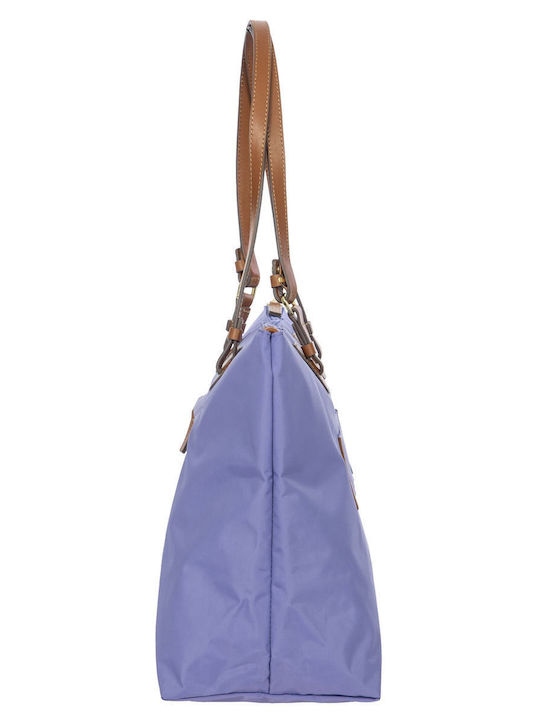 Leder Damentasche Schultertasche Flieder