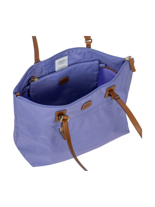 Leder Damentasche Schultertasche Flieder