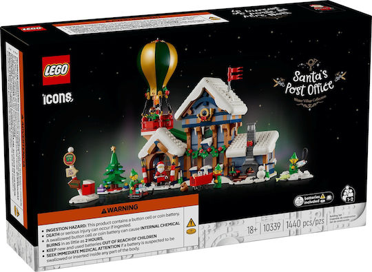 LEGO Icons Christmas Santa's Post Office For 18+ Years 1440 Pieces