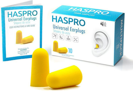 Haspro Ωτοασπίδες σε Κίτρινο Χρώμα 20τμχ