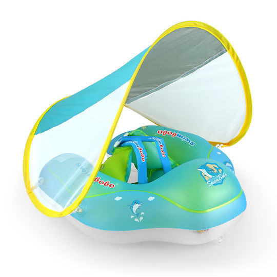 bebeLOGIC Swimtrainer de copii cu parasolar Verde