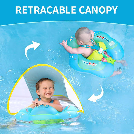 bebeLOGIC Swimtrainer de copii cu parasolar Verde