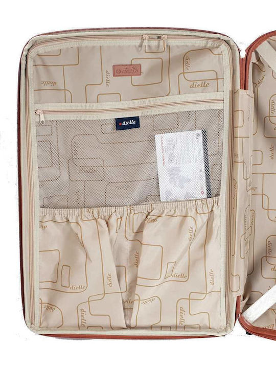 Dielle Mittlerer Reisekoffer Hartschalen Gray mit 4 Räder Höhe 65cm