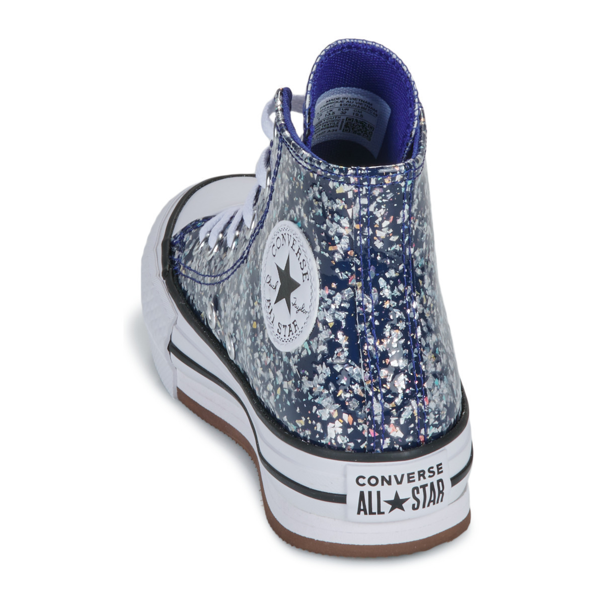 All Star Blue And Silver Glitter Converse Converse Chuck Taylor