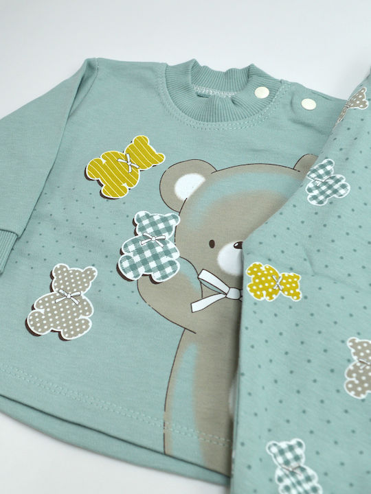 Extan Bebe Kids' Pajamas Winter Turquoise