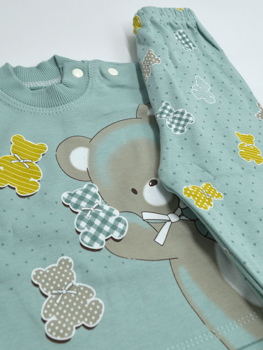 Extan Bebe Kids' Pajamas Winter Turquoise