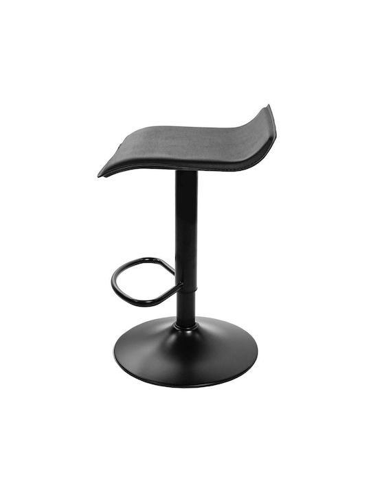 Stool Bar Leather Fort Black 38x39x84cm