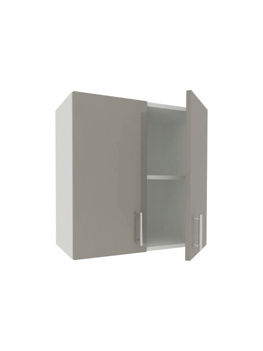Corp mit Arbeitsplatte Glossy Grey/white 60x30x60Stück