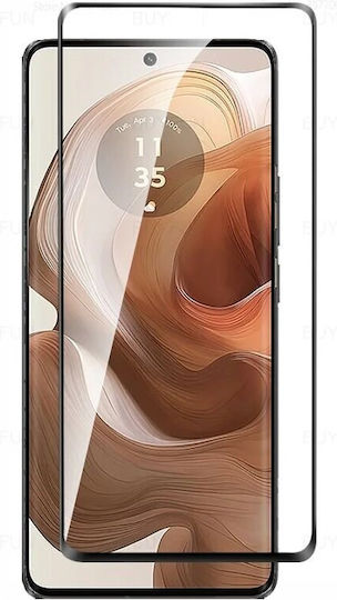 Tempered Glass 3D Motorola Edge 50 Ultra Black Frame