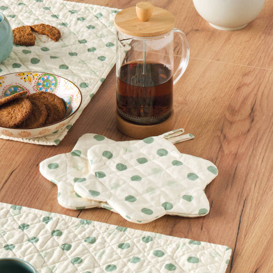 Kentia Fusion Pot Holder Fabric Green 2pcs